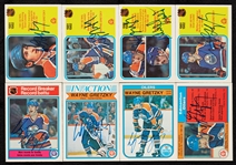 Signed 1982-83 O-Pee-Chee Hockey Near Set with (9) Wayne Gretzky Autos (393/396)
