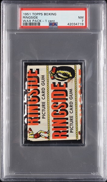 1951 Topps Ringside Boxing 1-Cent Wax Pack (Graded PSA 7)