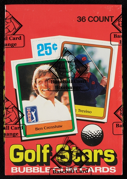 1981 Donruss Golf Wax Box (36) (BBCE) (FASC)