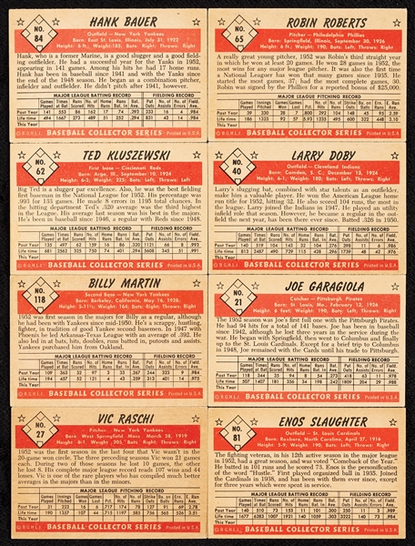 1953 Bowman Baseball Color High-Grade Array, Nine HOFers, Seven PSA Slabs (102)