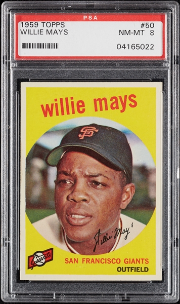 1959 Topps Willie Mays No. 50 PSA 8