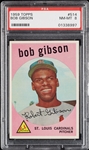 1959 Topps Bob Gibson RC No. 514 PSA 8