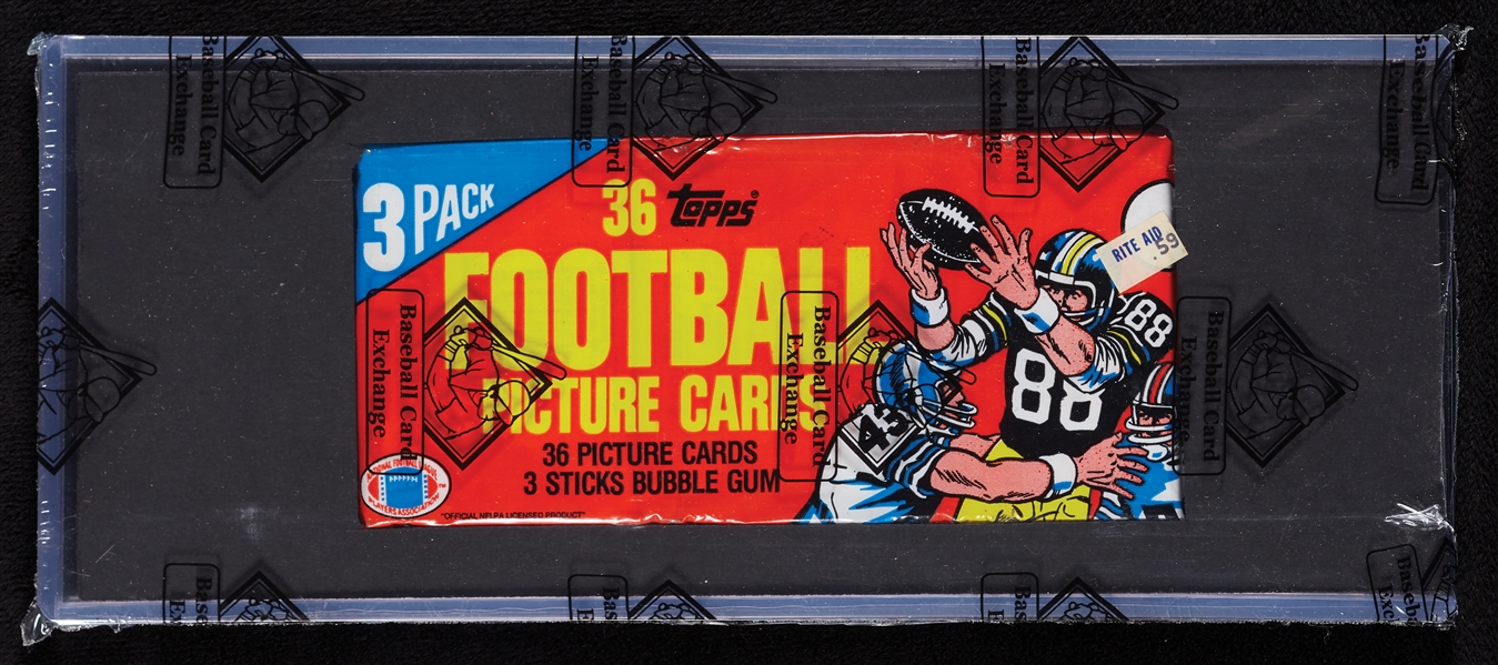 1982 Topps Football Grocery Rack Pack - Lawrence Taylor RC Top (BBCE)