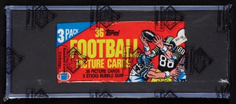 1982 Topps Football Grocery Rack Pack - Lawrence Taylor RC Top (BBCE)