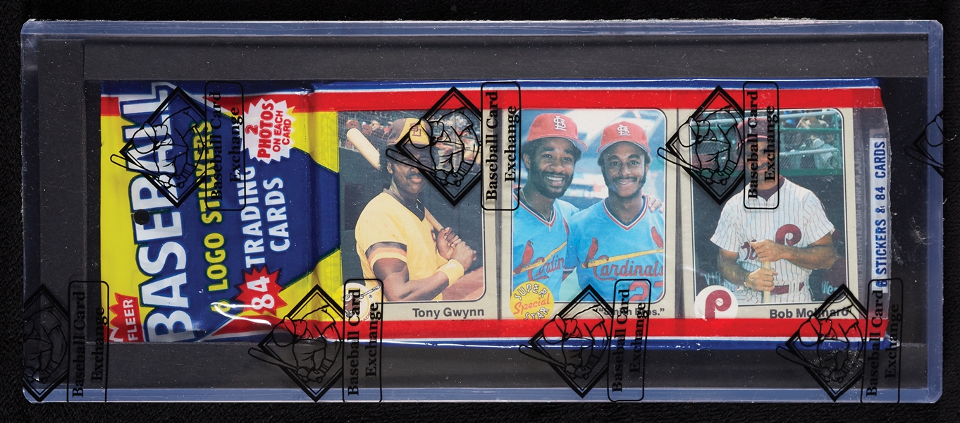 1983 Fleer Baseball Grocery Rack Pack - Tony Gwynn RC, Ozzie Smith Top (BBCE)