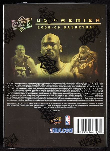 2008-09 UD Premier Basketball Box 