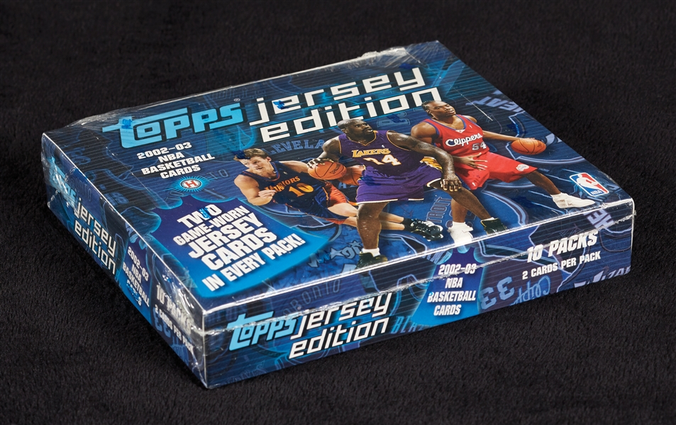 2002-03 Topps Jersey Edition Basketball Hobby Box (10)