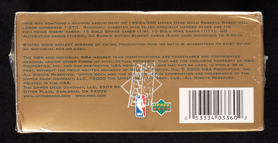 1999-00 UD Gold Reserve Basketball Box (24)