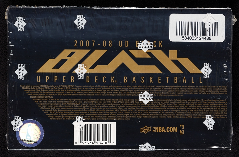 2007-08 UD Black Basketball Box (2)