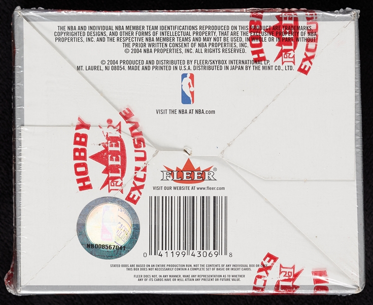 2004-05 Fleer Ultra Basketball Hobby Box (24)