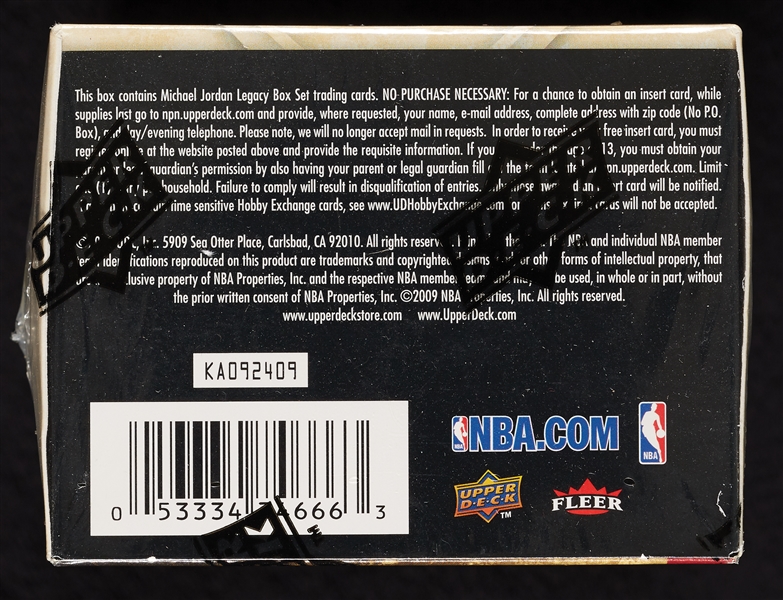 2009 Upper Deck Michael Jordan Legacy HOF Edition Boxed Set (100)