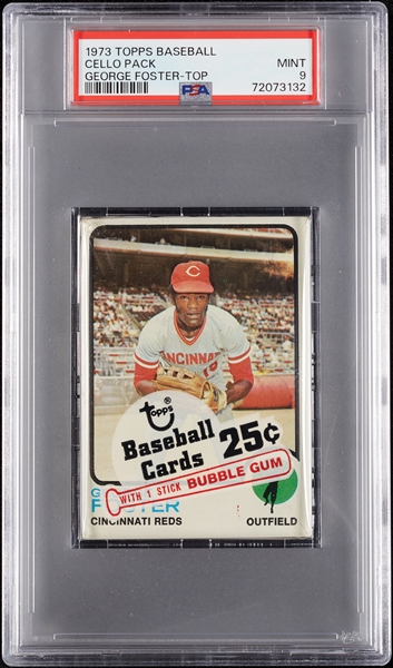 1973 Topps Baseball Cello Pack - George Foster Top (Graded PSA 9)