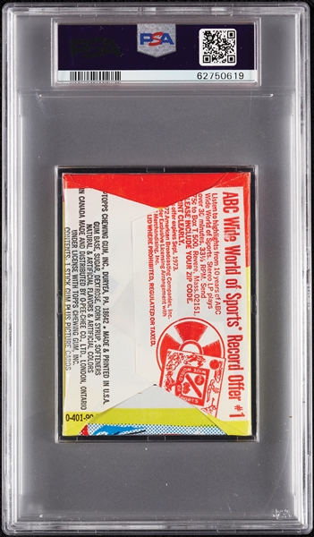 1973 Topps Baseball 4th Series Wax Pack - Willie McCovey Back (Graded PSA 9)