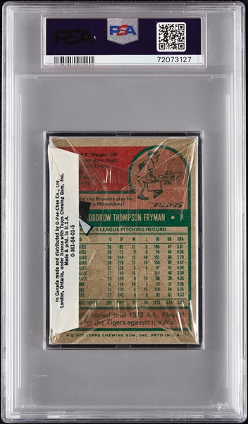 1975 Topps Baseball Cello Pack - Nolan Ryan Top (Graded PSA 6)