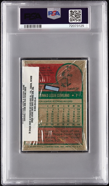 1975 Topps Baseball Cello Pack - Pete Rose Top (Graded PSA 9)