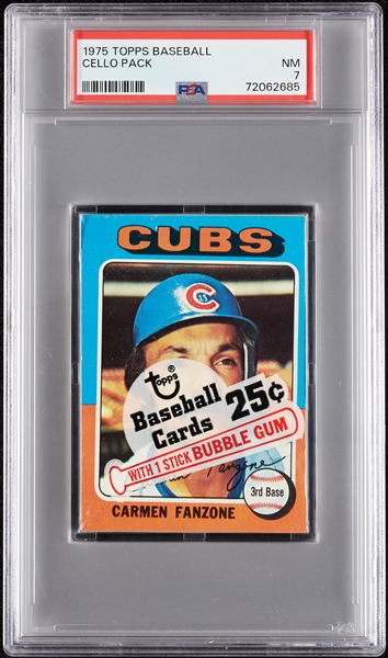 1975 Topps Baseball Cello Pack (Graded PSA 7)