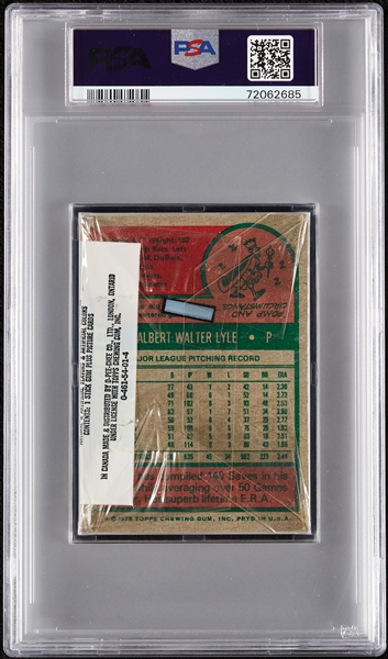 1975 Topps Baseball Cello Pack (Graded PSA 7)