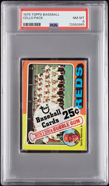 1975 Topps Baseball Cello Pack (Graded PSA 8)