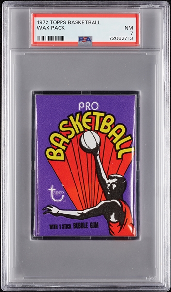 1972 Topps Basketball Wax Pack (Graded PSA 7)