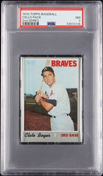 1970 Topps Baseball 2nd Series Cello Pack (Graded PSA 7)