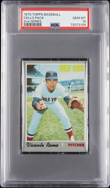 1970 Topps Baseball 2nd Series Cello Pack (Graded PSA 10)