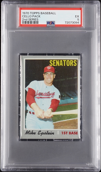 1970 Topps Baseball 2nd Series Cello Pack (Graded PSA 5)