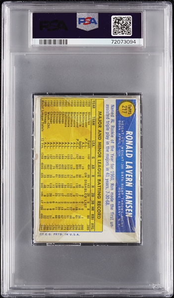 1970 Topps Baseball 2nd Series Cello Pack (Graded PSA 5)