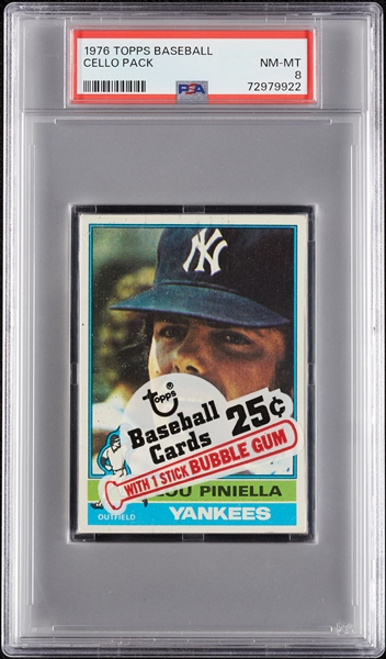 1976 Topps Baseball Cello Pack (Graded PSA 8)