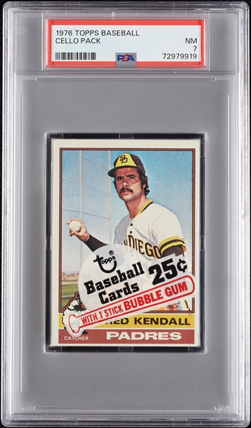 1976 Topps Baseball Cello Pack (Graded PSA 7)