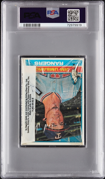 1976 Topps Baseball Cello Pack (Graded PSA 7)