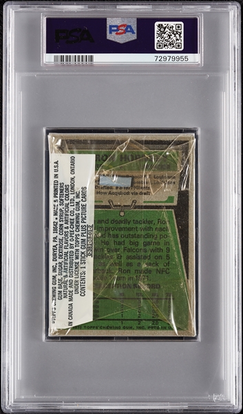 1975 Topps Football Cello Pack - Super Bowl IX Terry Bradshaw Top (Graded PSA 10)