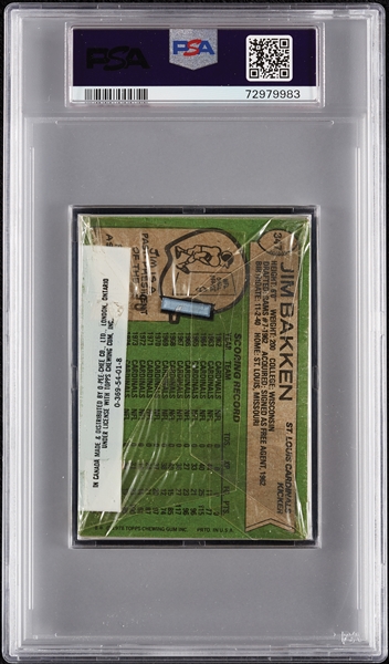 1978 Topps Football Cello Pack - Super Bowl XII Tony Dorsett Top (Graded PSA 7)