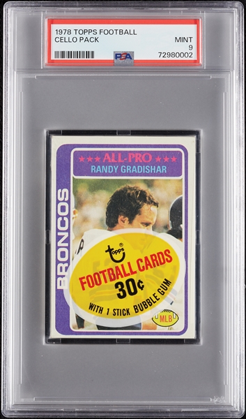 1978 Topps Football Cello Pack (Graded PSA 9)