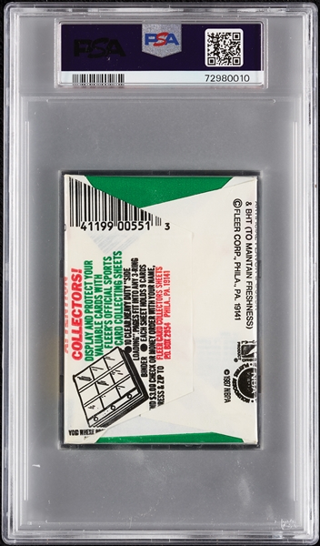 1987 Fleer Basketball Wax Pack (Graded PSA 7)