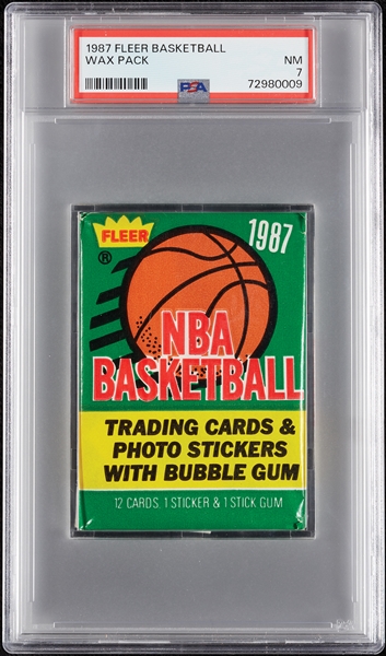 1987 Fleer Basketball Wax Pack (Graded PSA 7)