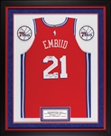 Joel Embiid 2017 Game-Used & Signed 76ers Jersey "12/15/17" "34 Pts 8 Reb 6 Ast" (Fanatics) (BAS)