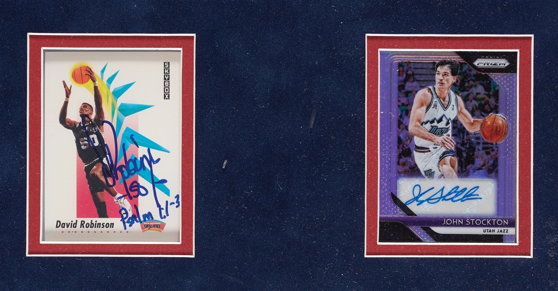 1992 USA Dream Team Signed Card & Photo Display with Michael Jordan (UDA) (Fanatics) (JSA) (BAS)