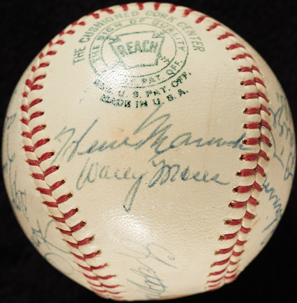 Jackie Robinson, Satchel Paige, Dean, Greenberg & Others 1960s HOFers Signed OAL Baseball (PSA/DNA)