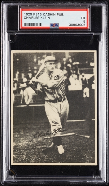 1929 R316 Kashin Publications Charles Klein PSA 5