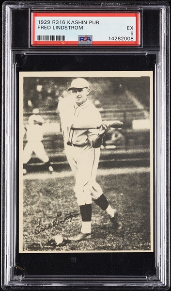 1929 R316 Kashin Publications Fred Lindstrom PSA 5