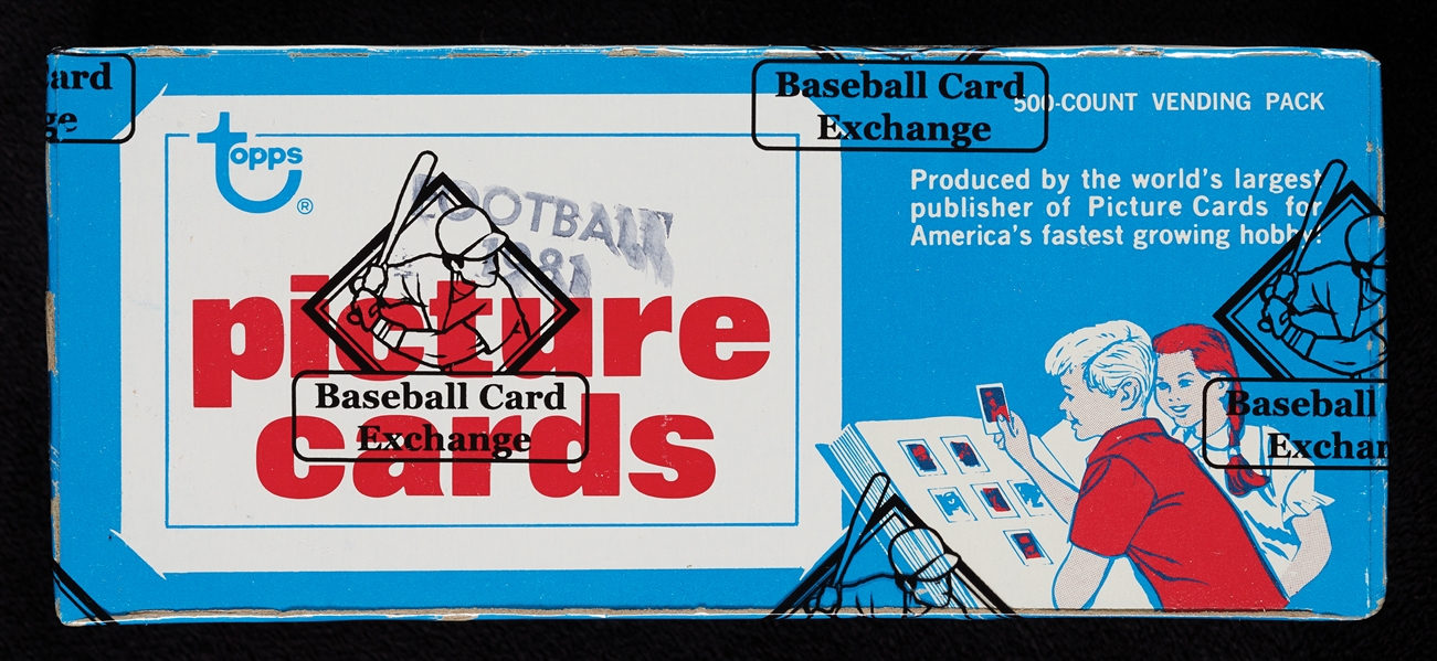 1981 Topps Football Vending Box (500) (Fritsch/BBCE)