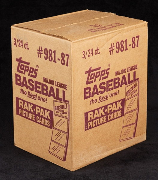 1987 Topps Baseball Rack Pack Case (3/24)