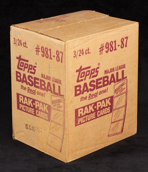 1987 Topps Baseball Rack Pack Case (3/24)