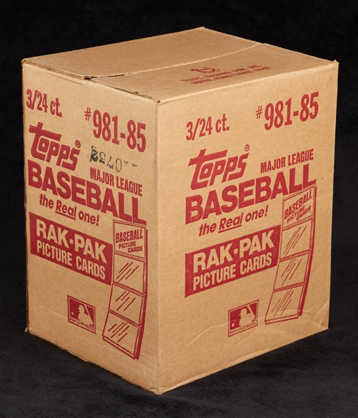 1985 Topps Baseball Rack Pack Case (3/24)