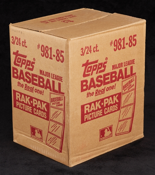 1985 Topps Baseball Rack Pack Case (3/24)