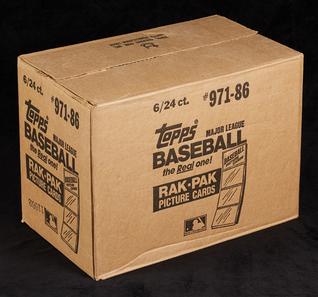 1986 Topps Baseball Rack Pack Case (6/24)