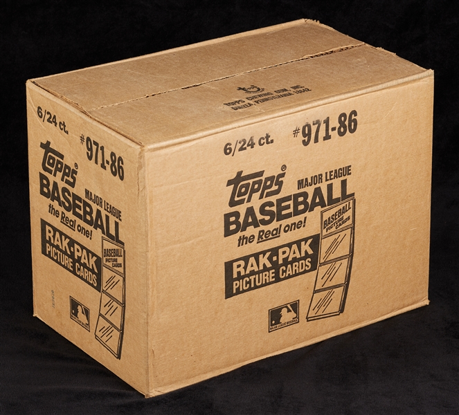 1986 Topps Baseball Rack Pack Case (6/24)