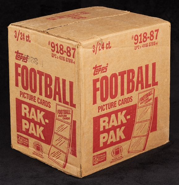 1987 Topps Football Rack Pack Case (3/24)