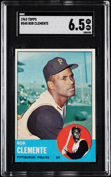 1963 Topps Roberto Clemente No. 540 SGC 6.5