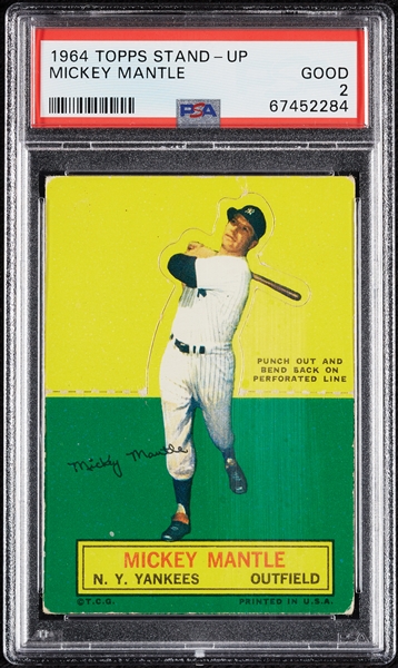 1964 Topps Stand-Ups Mickey Mantle PSA 2